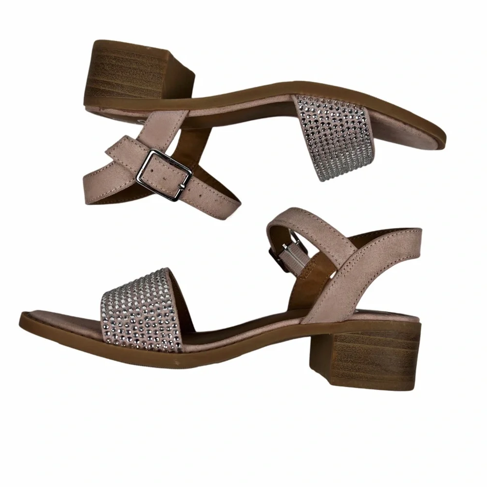 Art Class Girls Rhinestone Sandal Size 1